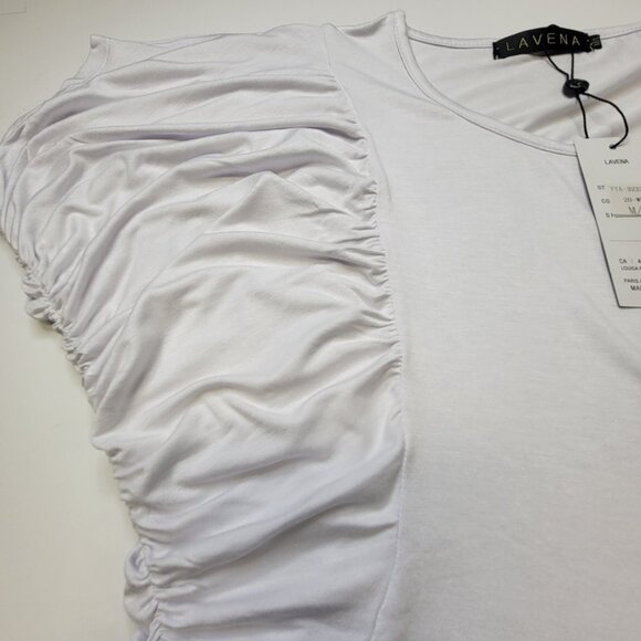 White Cotton Dolman Sleeve Top Sizes M/L, L/XL, XL/XXL - NWT - Picture 6 of 10